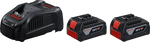 Kit 2 Batería 18V 4AH + Cargador GAL 1880 CV Marca Bosch